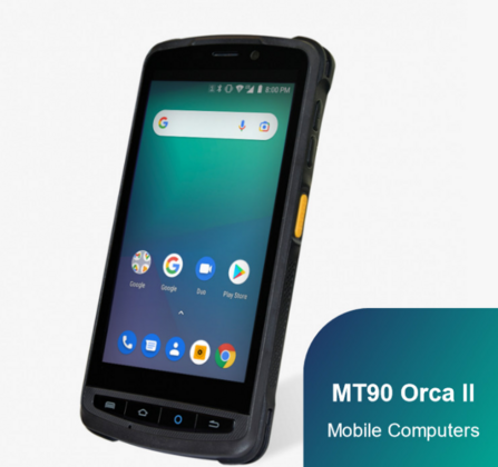 NewLand MT90 Orca-Serie, 2D, 12.7 cm (5''), GPS, USB-C, Wi-Fi, 4G, NFC, Android, kit, GMS