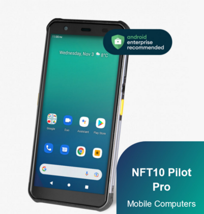 Newland NFT10 Pilot Pro, 2D, 14.5cm (5.7''), GPS, USB-C, BT, Wi-Fi, 4G, NFC, Android, kit, GMS, black