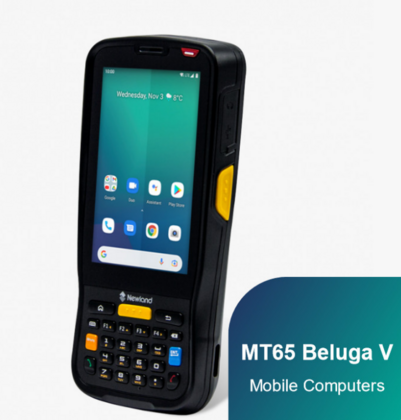 NewLand MT65 Beluga-Serie, 2D, 10.5 cm (4''), GPS, USB, BT, Wi-Fi, 4G, NFC, Android, USB, GMS